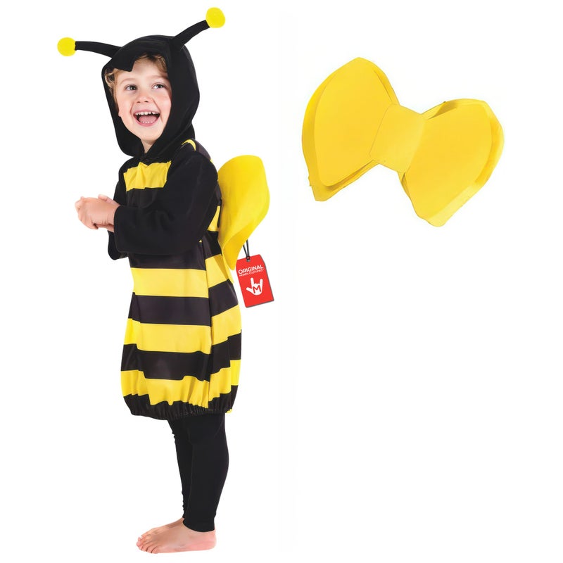 fun shack زي نحلة ممتع للأطفال الصغار، زي نحلة للأطفال، أزياء نحلة للأطفال، أزياء هالوين للأولاد، 3-4 سنوات - Image 1